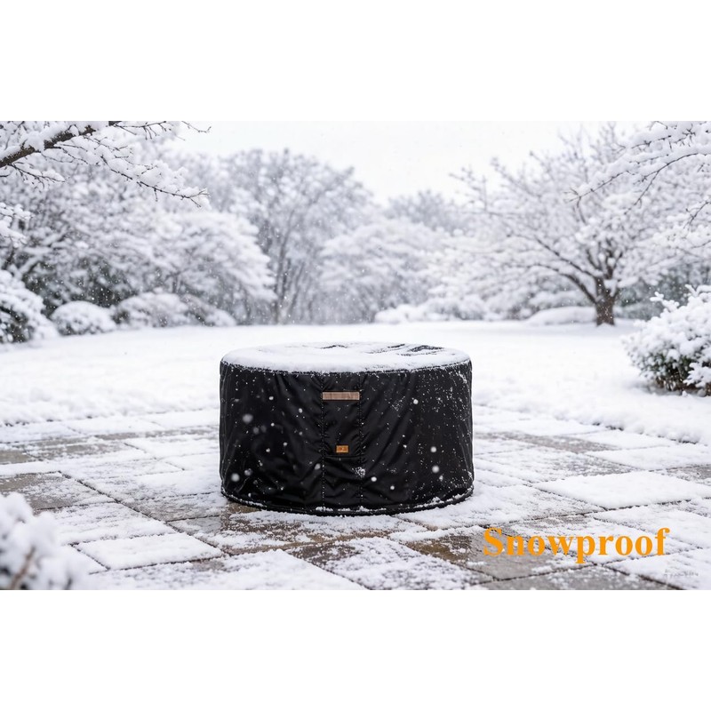 Garden Balsam 600D Heavy Duty Waterproof Patio Fire Pit Cover