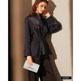 AFKOMST Small Clutch Purses for Women Formal Evening Bag Crossbody and Wristlet Handbags for Party Prom Cocktail Wedding