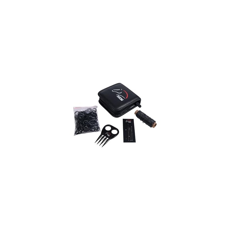 HKM Mane Braiding Set 10001 Black One Size