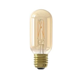 CALEX Tubular Model Lamp, Glass, 4 W, Gold, One Size