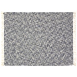 LR Home THROW81186BLU4250 Boho Chambray Throw Blanket, 50" x 60", Blue