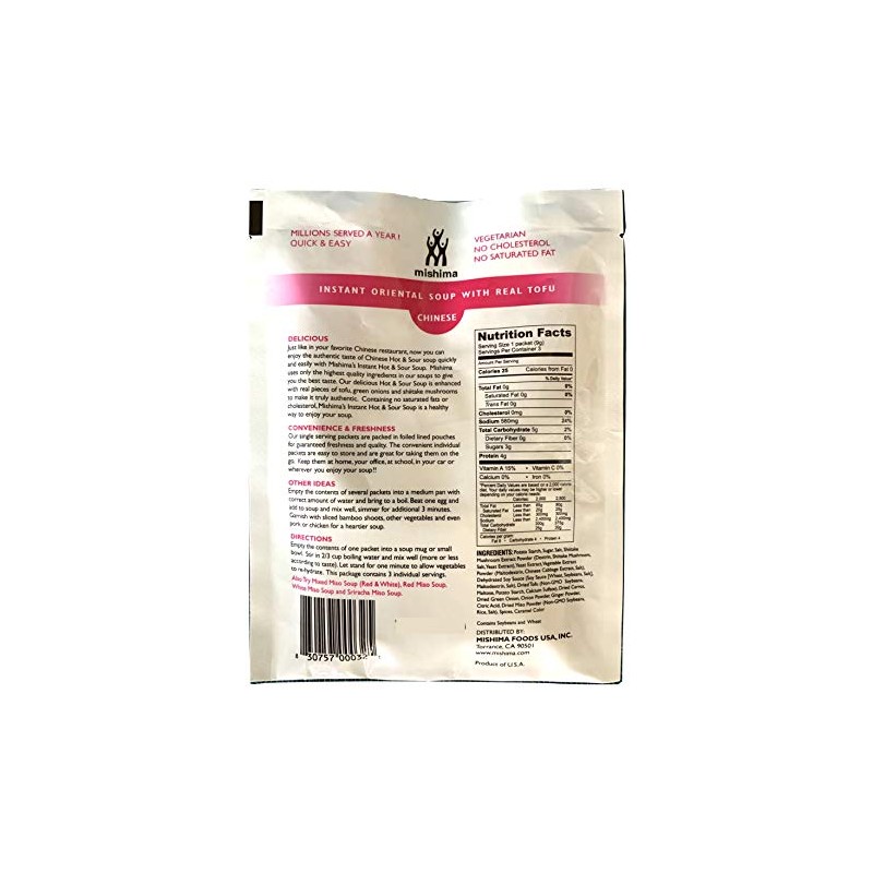 Mishima Instant Oriental Chinese Hot & Sour Soup Mix