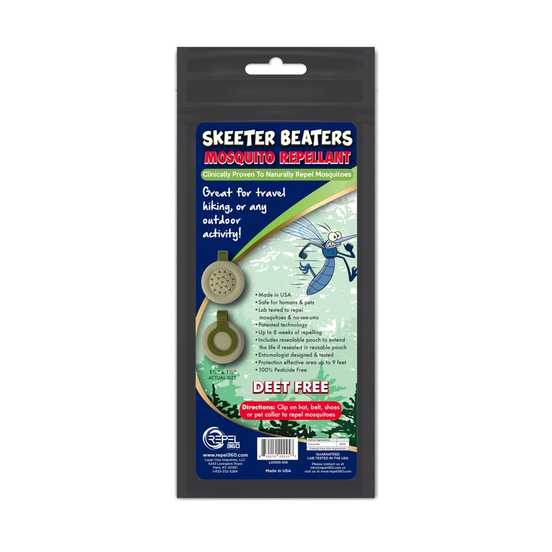 Repel 360 Skeeter Beaters Mosquito & Bug Wearable Mini Clips