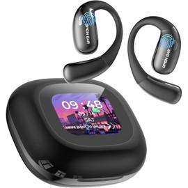 AI Translator Headphones, 3-in-1 Translation Headphones with LCD Touch Screen, 150 Languages with App, 5 Translation Modes Real Time Translator Earphones, 60H Bluetooth 5.4 Headphones Translator for