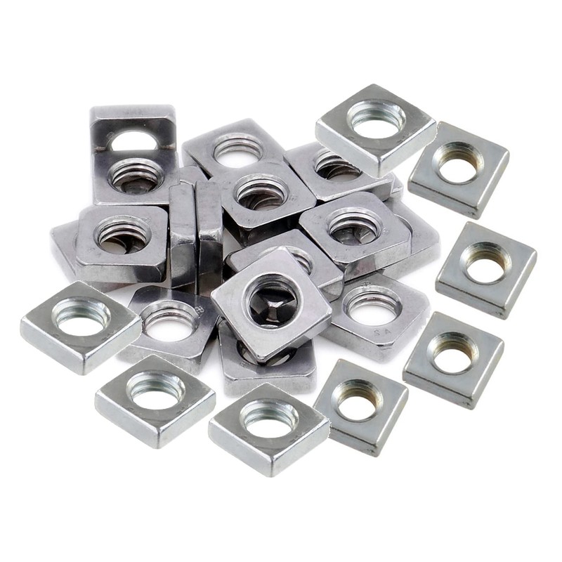 TERF® M8 Square Nut M8 (8mm) Steel Square Nuts -