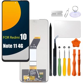 Replacement for Redmi 10 | Note 11 4G LCD Screen for redmi 21121119SC | 21061119AG | 21061119DG | 21061119AL LCD Touch Screen Display Panel Digitizer Assembly with Repair kit