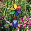 In the Breeze 2697, Gnome with 10 Inch Rainbow Flower