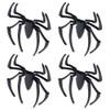 4Pcs 3D Spider Emblem Car Sticker, New Spider Emblems, Metal