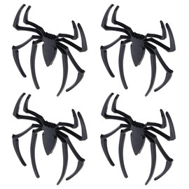 4Pcs 3D Spider Emblem Car Sticker, New Spider Emblems, Metal Chrome Badge Decal Ornaments for Universal Truck, Motorcycle, Vehicle, SUV, Windows, Door