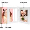 4x6 Picture Frame Double Hinged Two Opening 4 by 6