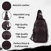 Genuine Italian Leather Unisex Body Bag - Stylish, Durable, and