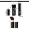 Pack of 2 Powder Makeup Brushes Retractable Brush for Blush
