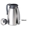 Rosenstein & Söhne Warming Jug: Double-Walled Stainless Steel Vacuum Flask
