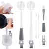 Pack of 4 Bottle Brush Set, 5-in-1 Bottle Cleaning Brush,