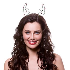Wicked Costumes Adult Silver Reindeer Antlers Christmas Accessory