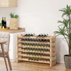 Yimisya Wooden Wine Rack, 6 Tier Stackable Wine Rack, Sturdy