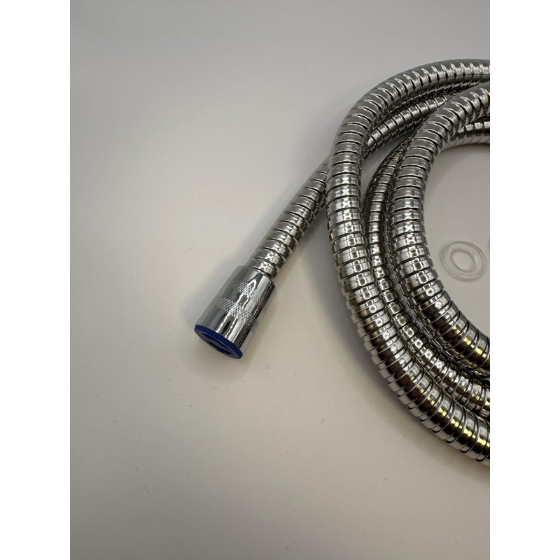 Shower Hose 1.75m with High Flow Large Bore Chrome Finished-
