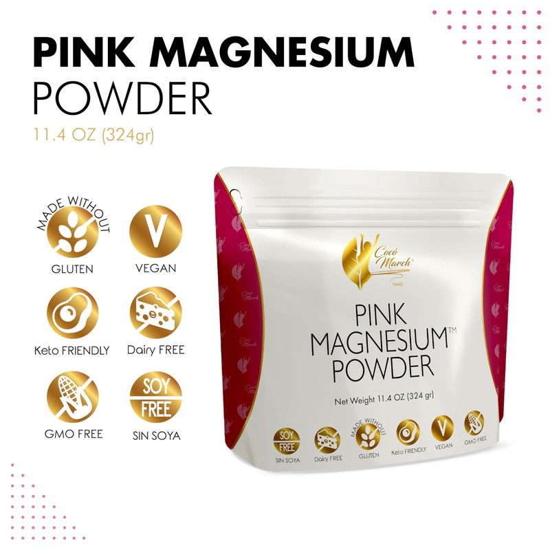 Cocó March N.M.D Pink Magnesium Powder - Promotes Sleep, Relaxation