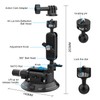Taisioner Camera Suction Cup Mount 4.5in Pump-actived Vacuum Suction Mount