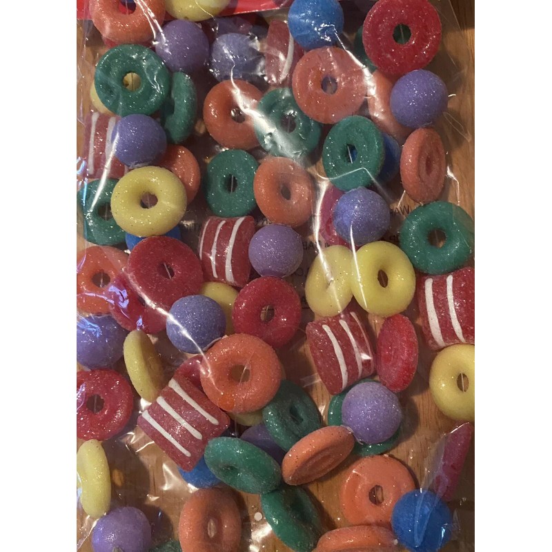 Candy Retro Style 6ft Blowmold Glittered Candy Garland Christmas Tree
