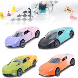 XUDUOO 4 PCS Colour Changing Cars, Water-Activated Toy Cars for Bath & Playtime, Alloy Car Toy, Perfect Vehicle Toys for Kids, Gifts for 3 4 5 Year Old Boys