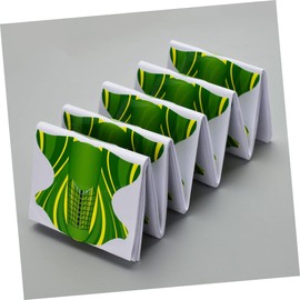 Mikinona 200pcs Nail Art Guide Stickers for Acrylic Nail Extensions Firm Stickiness Curve Green Orange Manicure Tools Professional Accessories