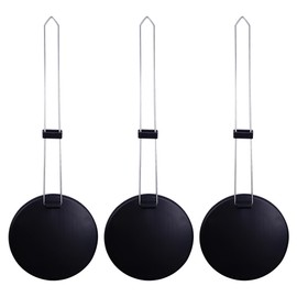 ieron 3 pcs Stacking Tumbler Lid Organizer, Vertical Storage for Up to 10 Cup Lids, Space-Saving Design (Black)