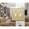 Monarch Abode Double Switch Hand Hammered Toggle Decorative Wall Plate