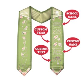 Customized Nursing Stole, RN NICU Stole Graduation 2025 Nursing Sash Medical Graduate Nurse Class of 2025 (N2)