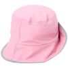 Playshoes Unisex Rain Hat Southwester Rain Hat, pink fleece lining