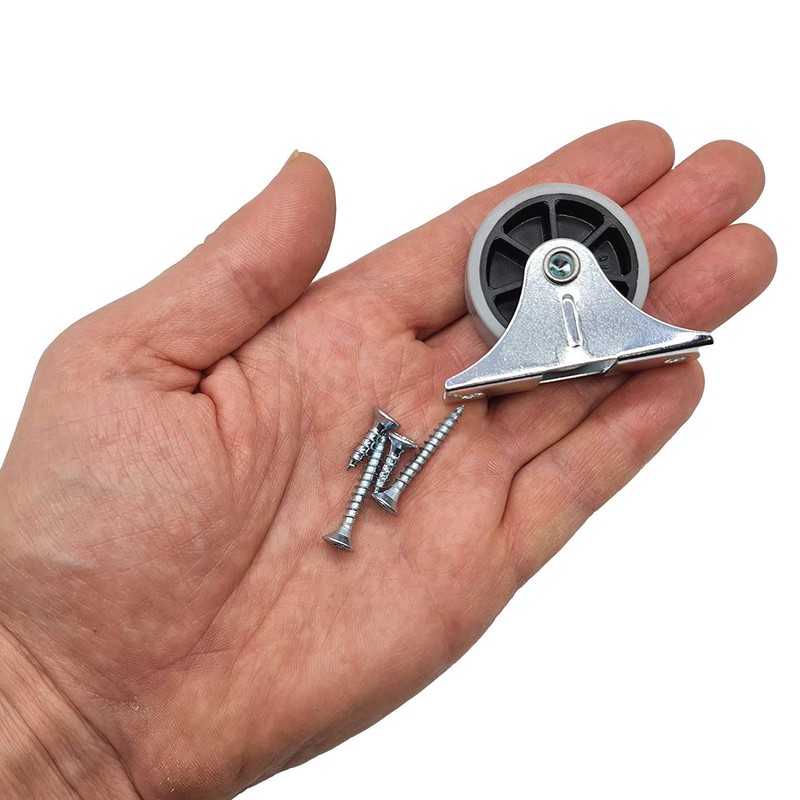 (Pack of 12) 40mm Small Wheel Casters Rubber Casters Casters