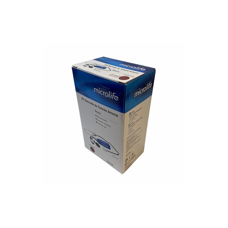 Microlife AG1-20-R Esfigmomanómetro Manual Analógico con Estetoscopio, Brazalete 22-32 cm,