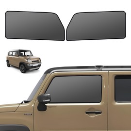 BLUESEATEC Suzuki Hustler MR02 Series Mesh Curtain, Magnetic, Light Blocking, Sun Shade for Sides, R2.1-Current MR52S/MR92S Type, UV Protection, Easy Removal, Driver Passenger Seat Accessory, Storage