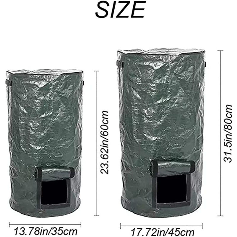 Organic 2 Pack 15 Gallon / 34 Gallon Garden Compost