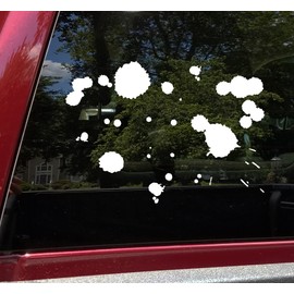 Minglewood Trading Blood Splatter Vinyl Decal - Alien Goo Paint Spill Car Graphics - Die Cut Sticker