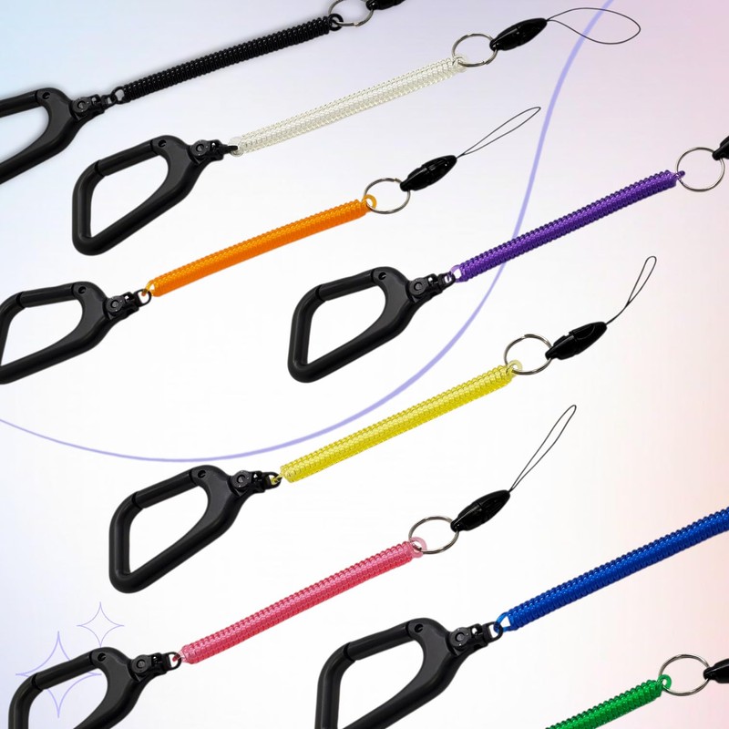 BeyonMind Key Pass Case, Lost Prevention, Expandable Strap, Carabiner Big/Fall