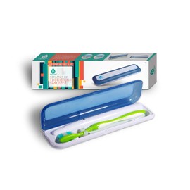 Pursonic Portable UV Toothbrush Sanitizer Case - Travel Toothbrush Sanitizer and Holder - For Electric and Manual Brush Heads with UV Light & Auto Shut Off Timer
