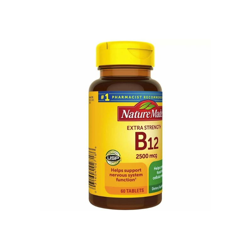 Nature Made Vitamin B12 2500mcg Dietary Supplement Nervous Support Tablets