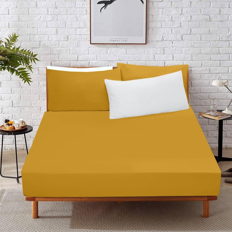 West Midlands Homeware Super King Fitted Sheet Soft Brushed Microfibre