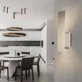 Edwarmlux Indoor Wall Sconces, Modern Wall Lights, Up and Down Wall Mount Light, Dimmable Hardwired Wall Light for Bedroom, Living Room, Hallway, GU10 Bulbs Excluded, 2 Pack (Brushed Nickel)