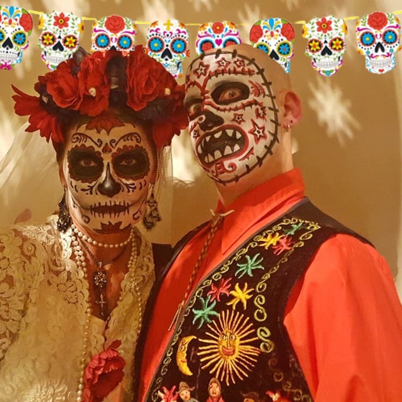 eBoutik -Halloween Day of The Dead Party Decoration Set -