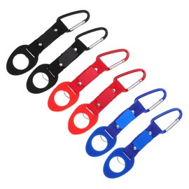Generic 6Pcs Nylon Water Bottle Holder Clips with Hanging for Outdoor Sports Hiking Camping Backpack Buckles Durable Convenient Key Hooks