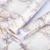 AbaBoorty Marble Contact Paper 206" x15.8" Light Brown Self Adhesive