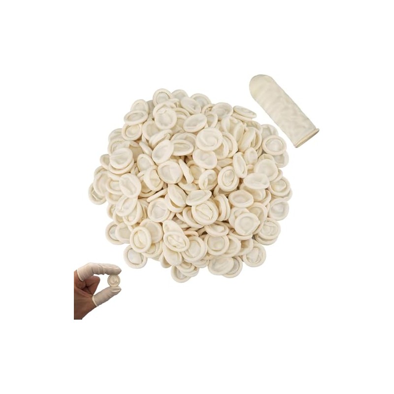 Finger Cots 200 PCS Latex Anti-Static Finger Covers Finger Tip
