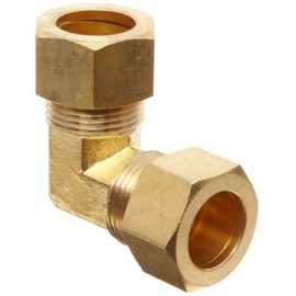 Anderson Metals - 00065-12 Brass Tube Fitting, Elbow, 3/4" x 3/4" Compression