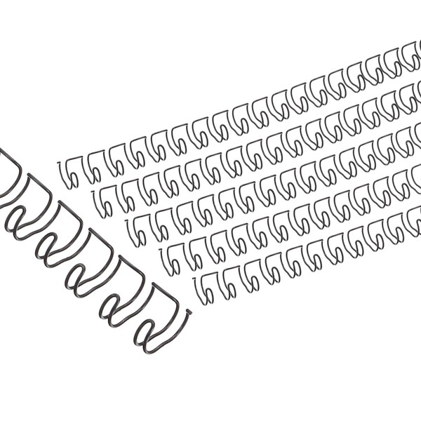 PATIKIL 6mm (1/4") Double Loop Wire Binding Combs, 50 Pcs