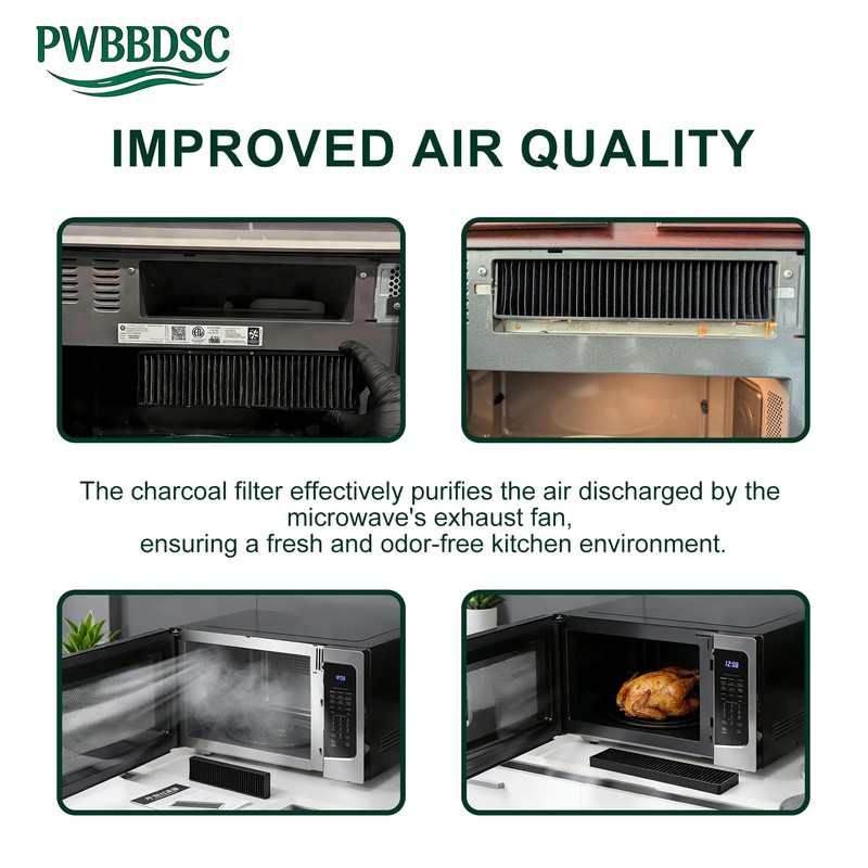 PWBBDSC WB06X10807 Microwave Filter Replacement Microwave Charcoal Filter Compatible with
