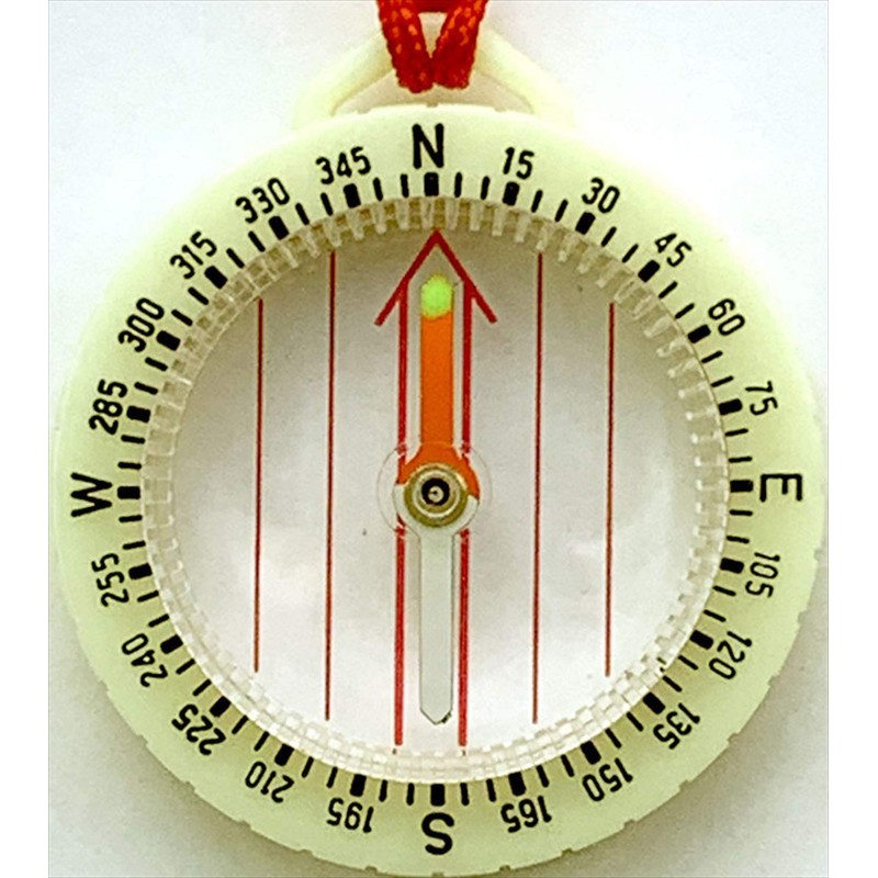 YCM Outdoor Map Compass No.880N with Phosphorescent Strap 13365