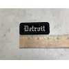 CUSTOM MADE Embroidered Detroit Iron On and/or Sew On Patch