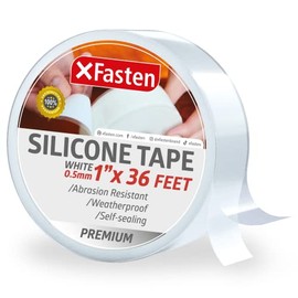 XFasten Silicone Self Fusing Tape 1-Inch x 36-Foot (White) Silicone Repair Tape